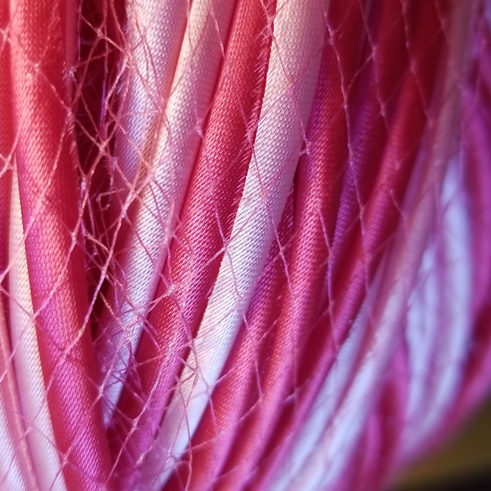 60s DIOR Christian Vtg Braided Pinks Netting Party Fashionista Collector Hat EVC - Picture 15 of 16